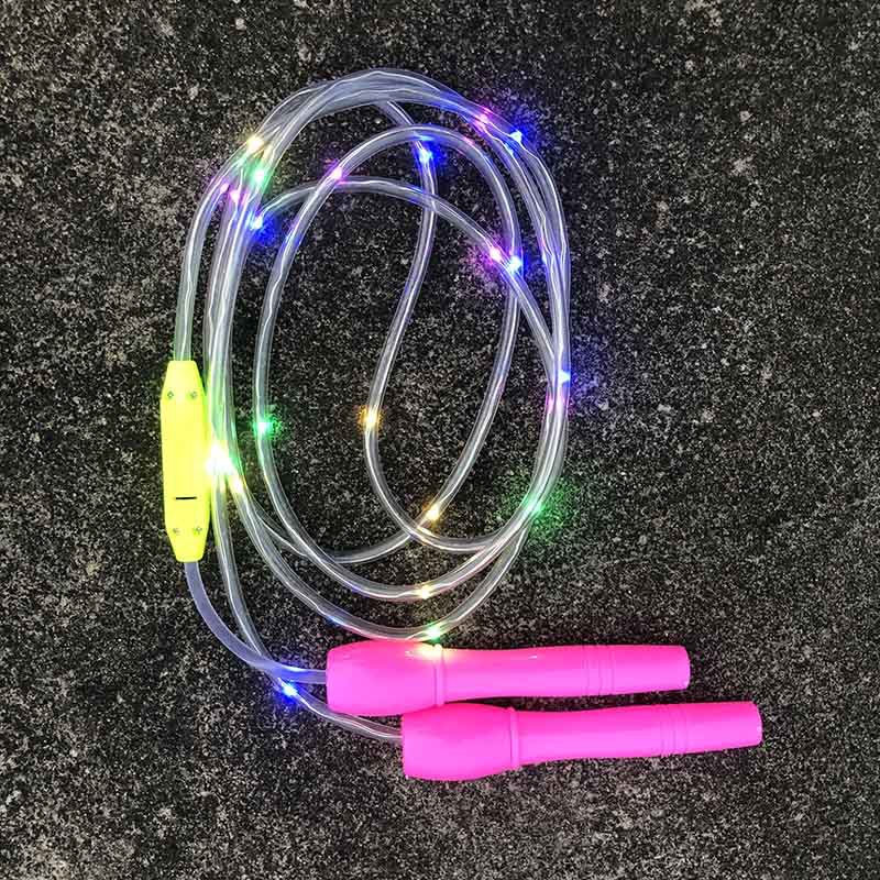 New Children's Jumping Rope Colorful Flash Skipping Rope Sports Health Fitness Night Market Stall Electronic LED Luminous Skipping Rope