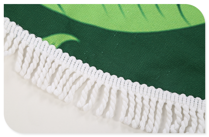 Green leaves creative beach towel super light swimming sun block round beach mat. Green leaves creative beach towel super light swimming sun block round beach mat.