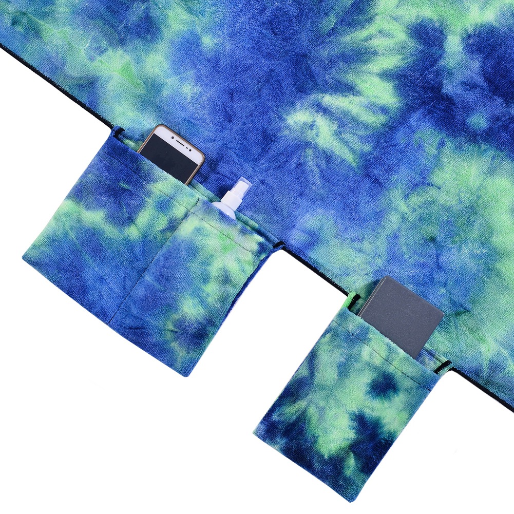Exclusive for Cross-Border Tie-Dyed Microfiber Beach Towel Recliner Cover Beach Chair Towels Hot Sale Single Layer 600G Exclusive for Cross-Border Tie-Dyed Microfiber Beach Towel Recliner Cover Beach Chair Towels Hot Sale Single Layer 600G