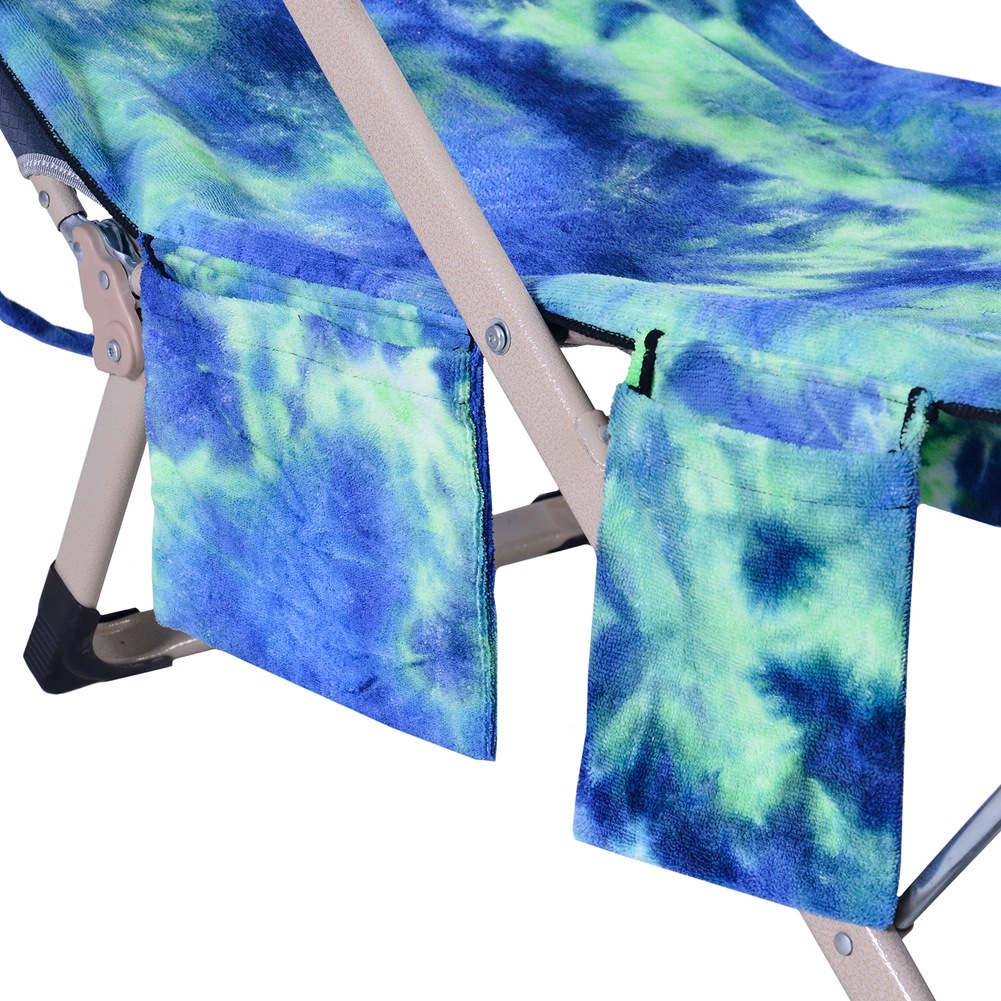 Exclusive for Cross-Border Tie-Dyed Microfiber Beach Towel Recliner Cover Beach Chair Towels Hot Sale Single Layer 600G Exclusive for Cross-Border Tie-Dyed Microfiber Beach Towel Recliner Cover Beach Chair Towels Hot Sale Single Layer 600G