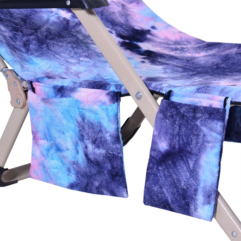 Exclusive for Cross-Border Tie-Dyed Microfiber Beach Towel Recliner Cover Beach Chair Towels Hot Sale Single Layer 600G Exclusive for Cross-Border Tie-Dyed Microfiber Beach Towel Recliner Cover Beach Chair Towels Hot Sale Single Layer 600G