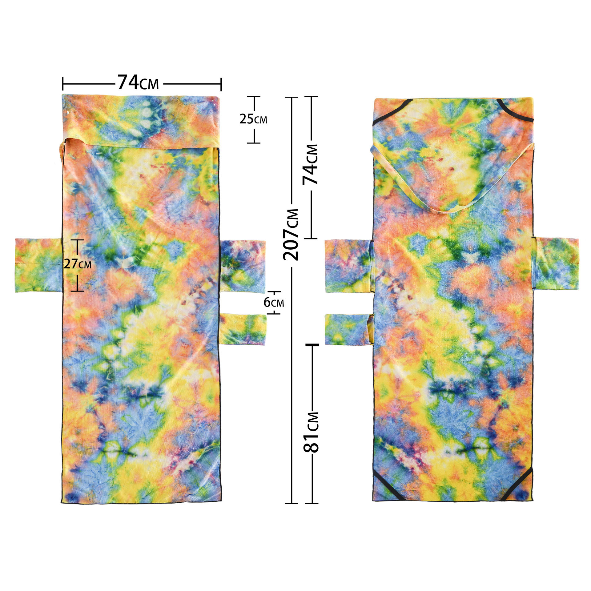Exclusive for Cross-Border Tie-Dyed Microfiber Beach Towel Recliner Cover Beach Chair Towels Hot Sale Single Layer 600G Exclusive for Cross-Border Tie-Dyed Microfiber Beach Towel Recliner Cover Beach Chair Towels Hot Sale Single Layer 600G