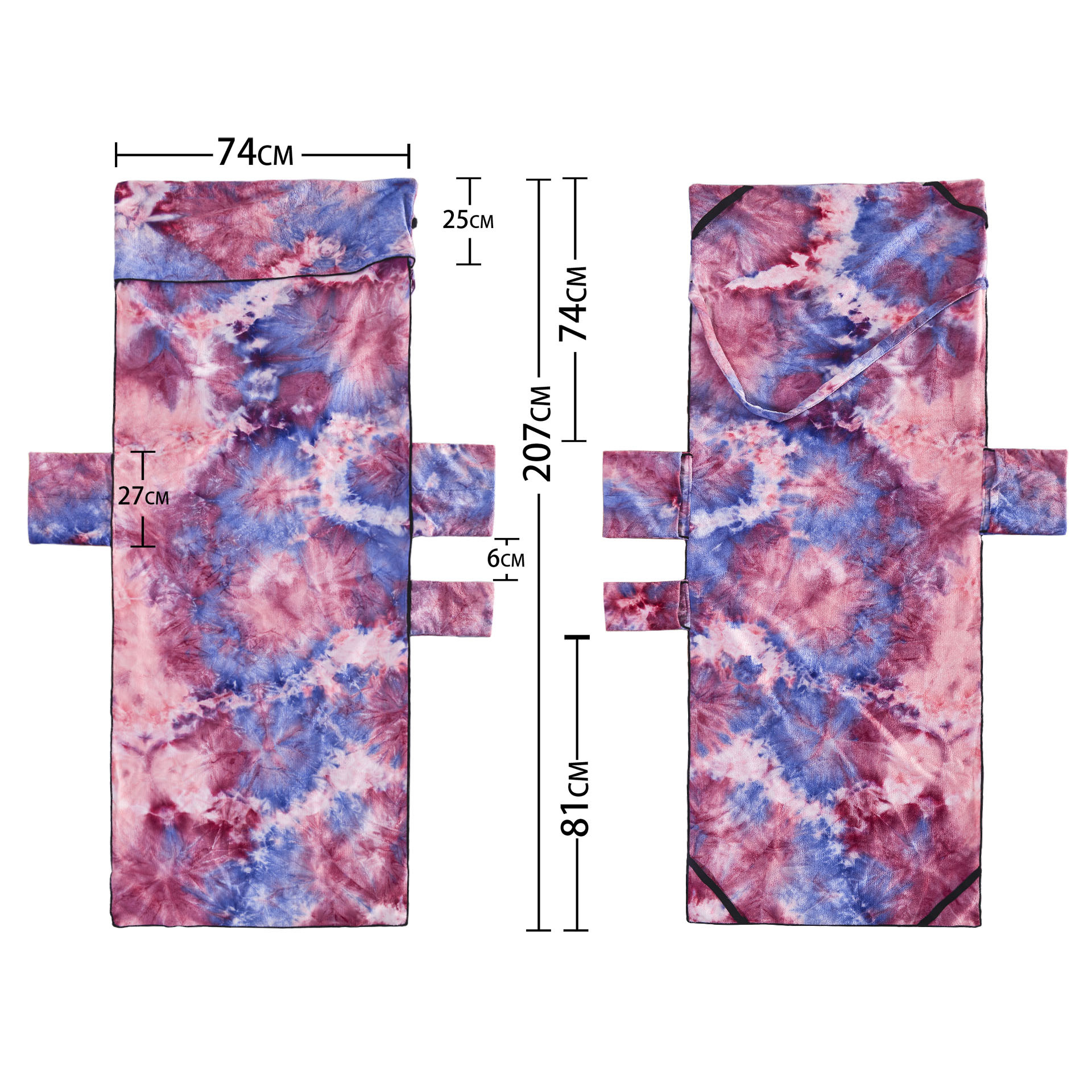 Exclusive for Cross-Border Tie-Dyed Microfiber Beach Towel Recliner Cover Beach Chair Towels Hot Sale Single Layer 600G Exclusive for Cross-Border Tie-Dyed Microfiber Beach Towel Recliner Cover Beach Chair Towels Hot Sale Single Layer 600G