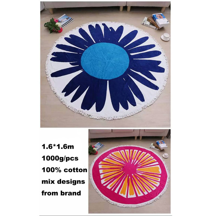 Hot sale 100% cotton round beach towel reactive printing dyes round bath towel Hot sale 100% cotton round beach towel reactive printing dyes round bath towel