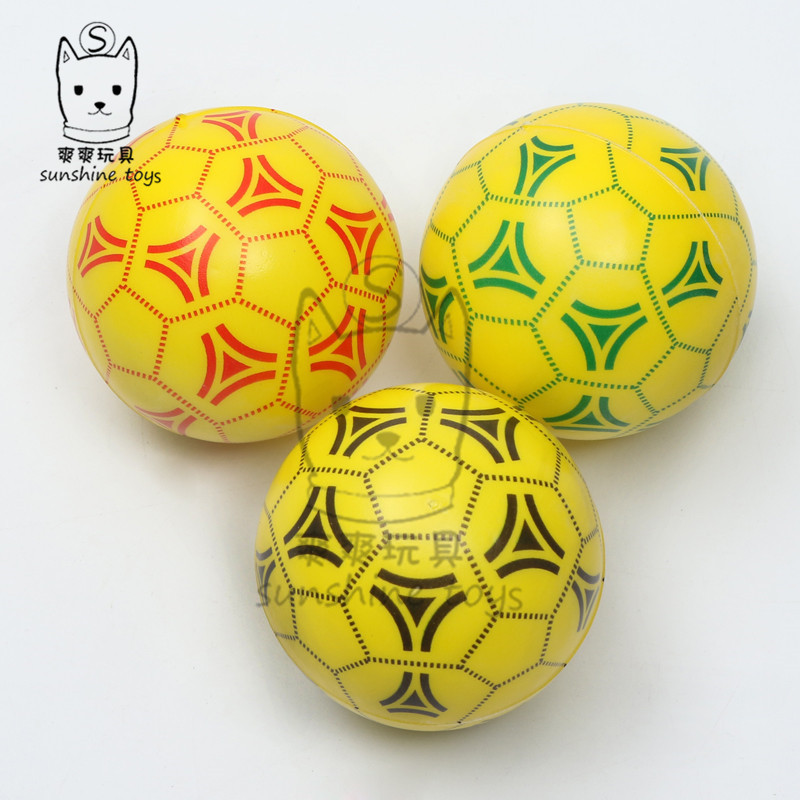 6.3 Triangle football PU ball sponge pressure Foam baby toy ball manufacturers wholesale solid pets