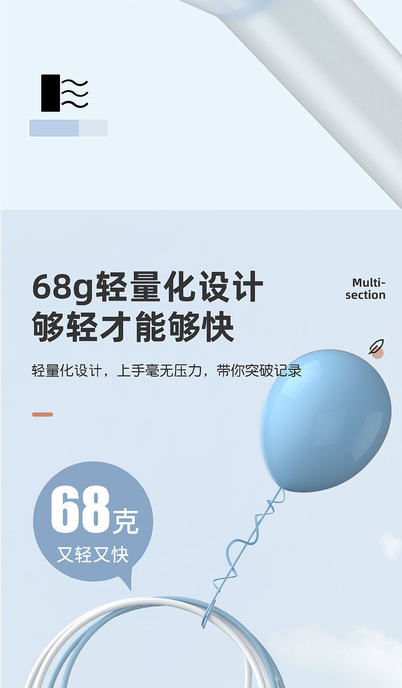 Elementary School Student for High School Entrance Exam Skipping Rope Children Professional Racing Training Skipping Rope Sports Sports Stationery Wholesale