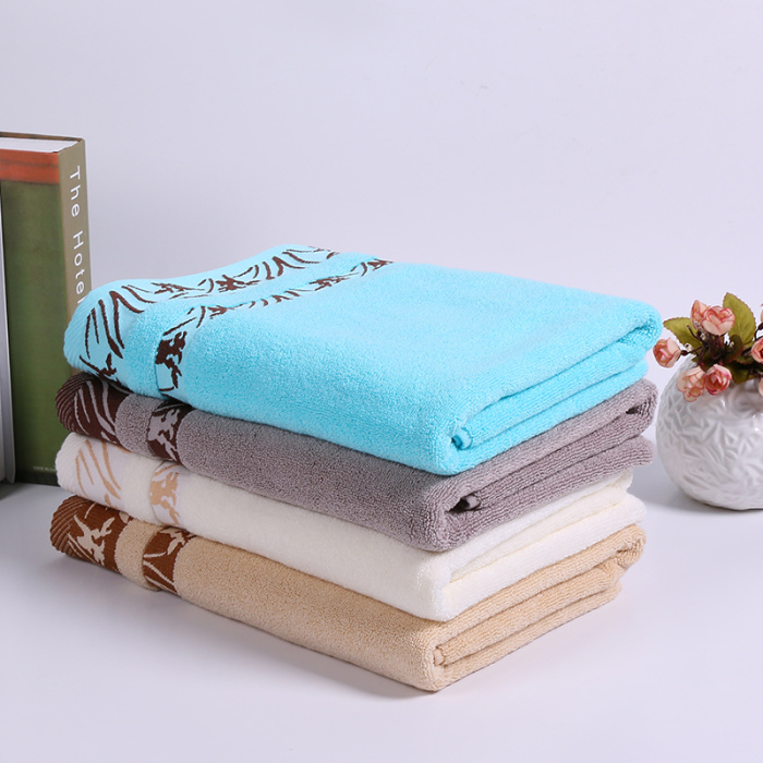 Hot sale 100% cotton bath towel flowers and plants towel plain weave beach towel Hot sale 100% cotton bath towel flowers and plants towel plain weave beach towel