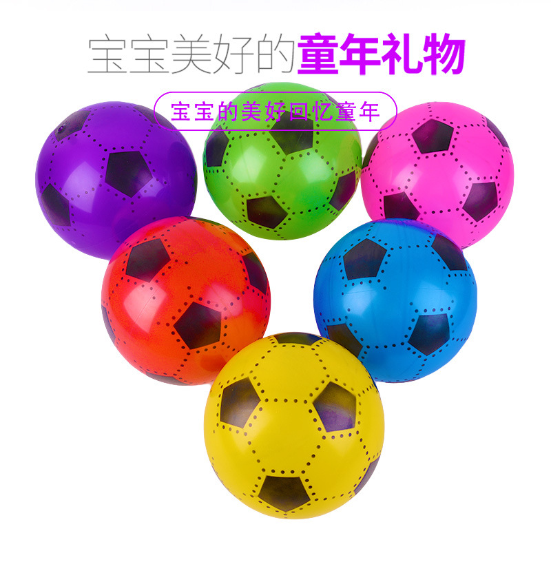 Manufacturers wholesale massage ball spray football PVC inflatable toy ball multi-color optional