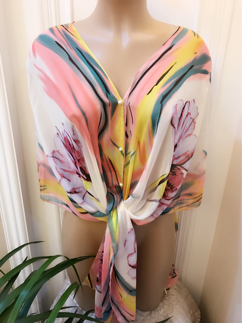 New beach towel beach bikini versatile chiffon buckle art style campaign clothing New beach towel beach bikini versatile chiffon buckle art style campaign clothing