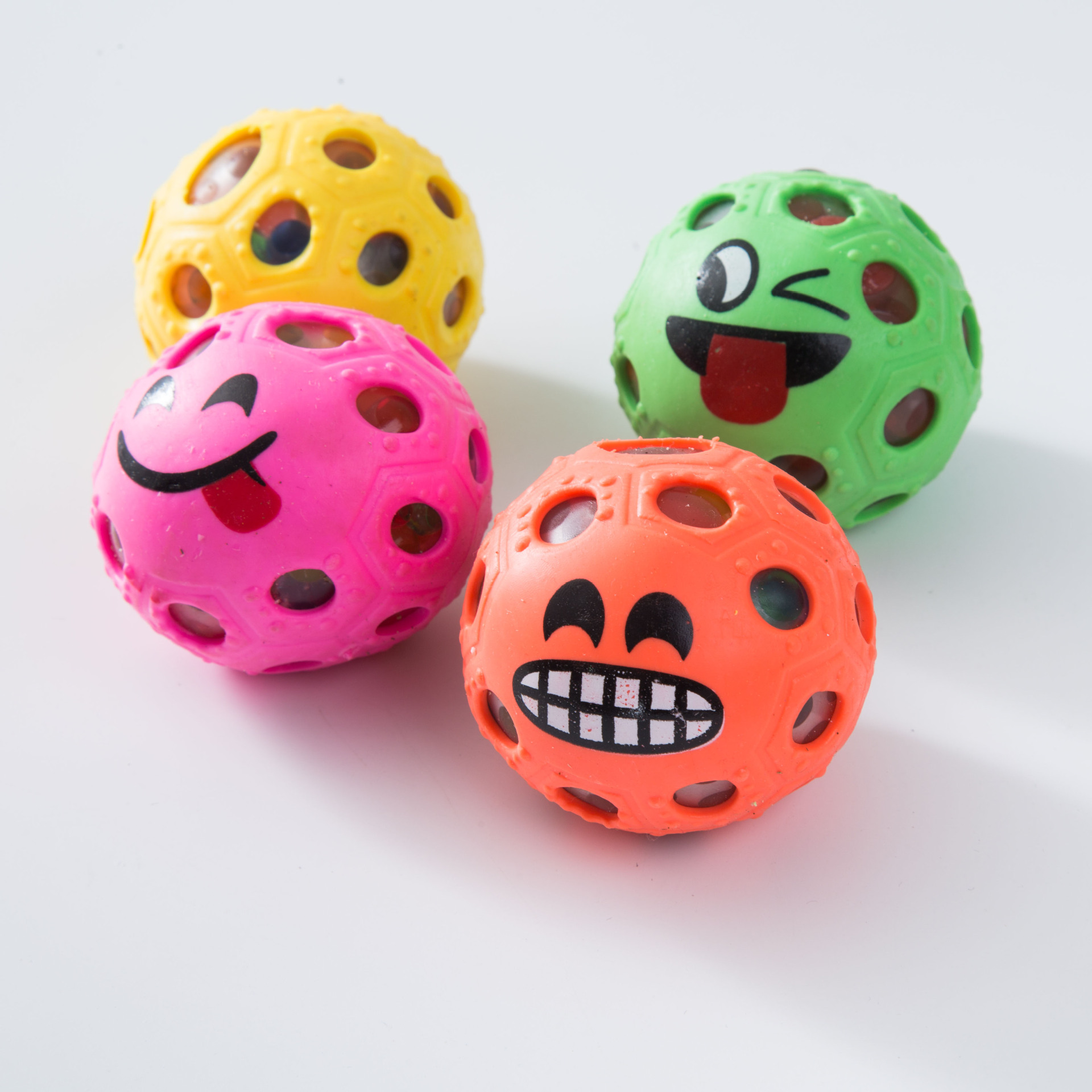 Let off steam ball grape Let off steam football smiling face expression squeeze squeeze happy decompress trick toy expression grape ball
