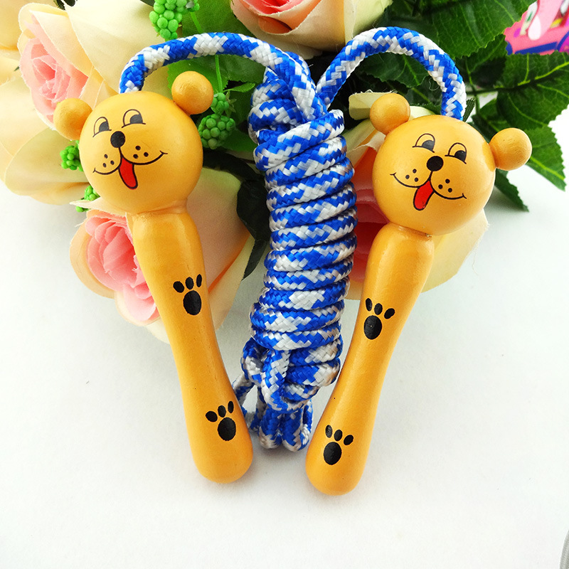 The Children 's cartoon jumping rope animal wooden skipping rope colorful primary school Children sports skipping rope entertainment, skipping rope Children' s prize The Children 's cartoon jumping rope animal wooden skipping rope colorful primary school Children sports skipping rope entertainment, skipping rope Children' s prize