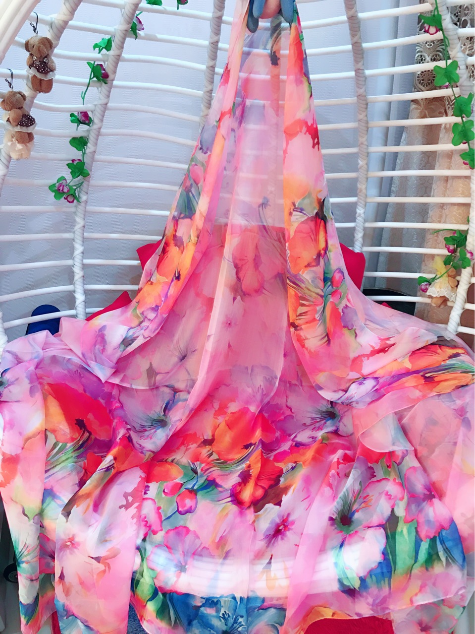 Large size soft silk beach towel variety beach shawl wrap gauze shawl