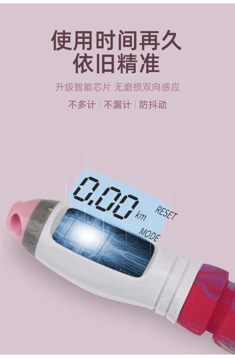 Diamond Series Macaron Electronic Skipping Rope with Counter Big Ball Cordless Rope Skipping Electronic Skipping Rope Manufacturer