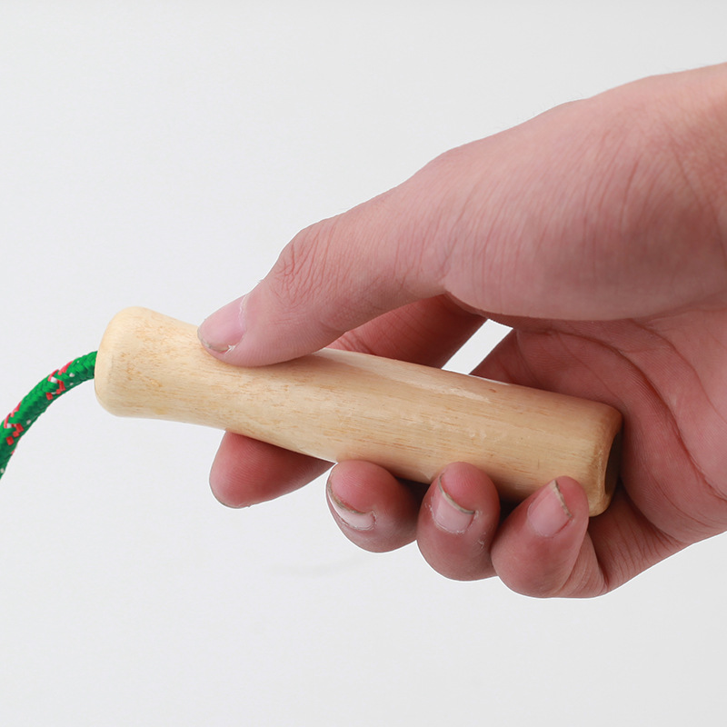 Factory Smooth Skipping Rope with Wooden Handle Fitness Equipment Supplies Children Student Skipping Rope Two Yuan Wholesale Products