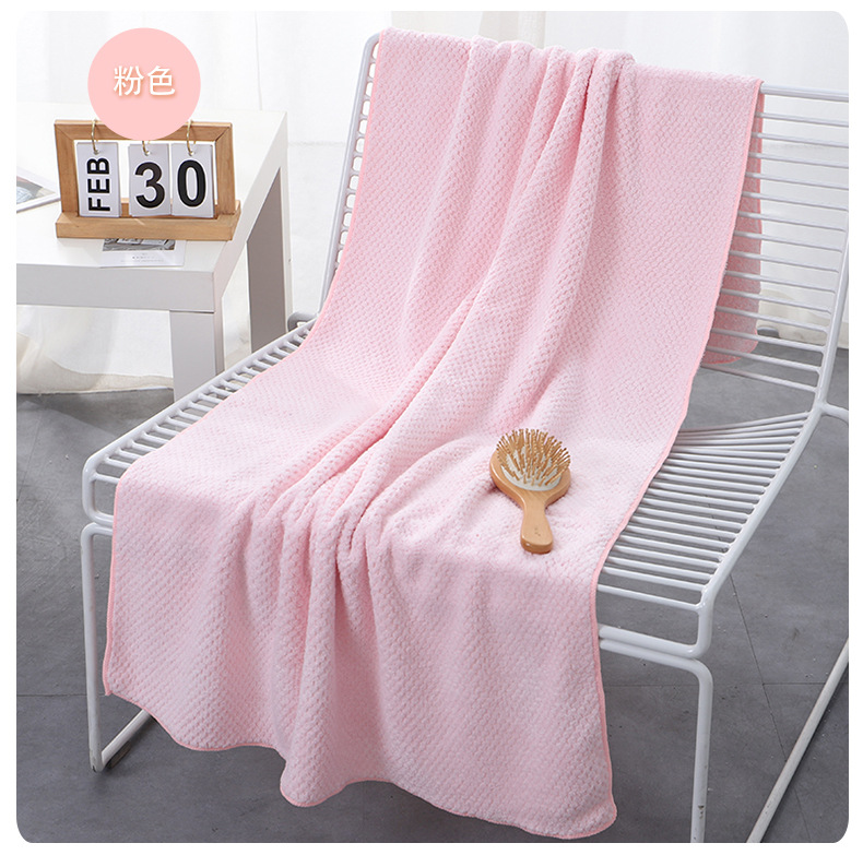 Bath Towel Pineapple Grid Household Adult Bath Towel High Density Coral Velvet Beach Towel 70*140 Big Towel Custom Wholesale Bath Towel Pineapple Grid Household Adult Bath Towel High Density Coral Velvet Beach Towel 70*140 Big Towel Custom Wholesale