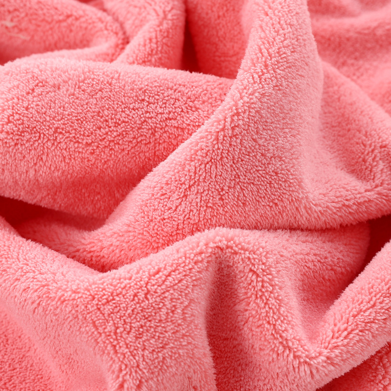 Direct Wholesale Cut Coral Fleece Bath Towel Absorbent Household plus-Sized Shower Bath Towel Beach Towel Gift Logo Customization