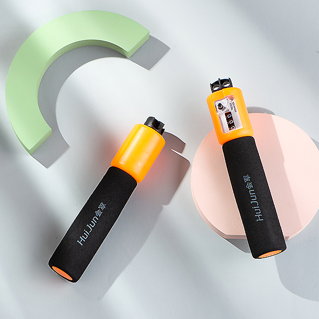 Yijianjian Machinery Skipping Rope with Counter Leather Rope Cotton String HJ-E005