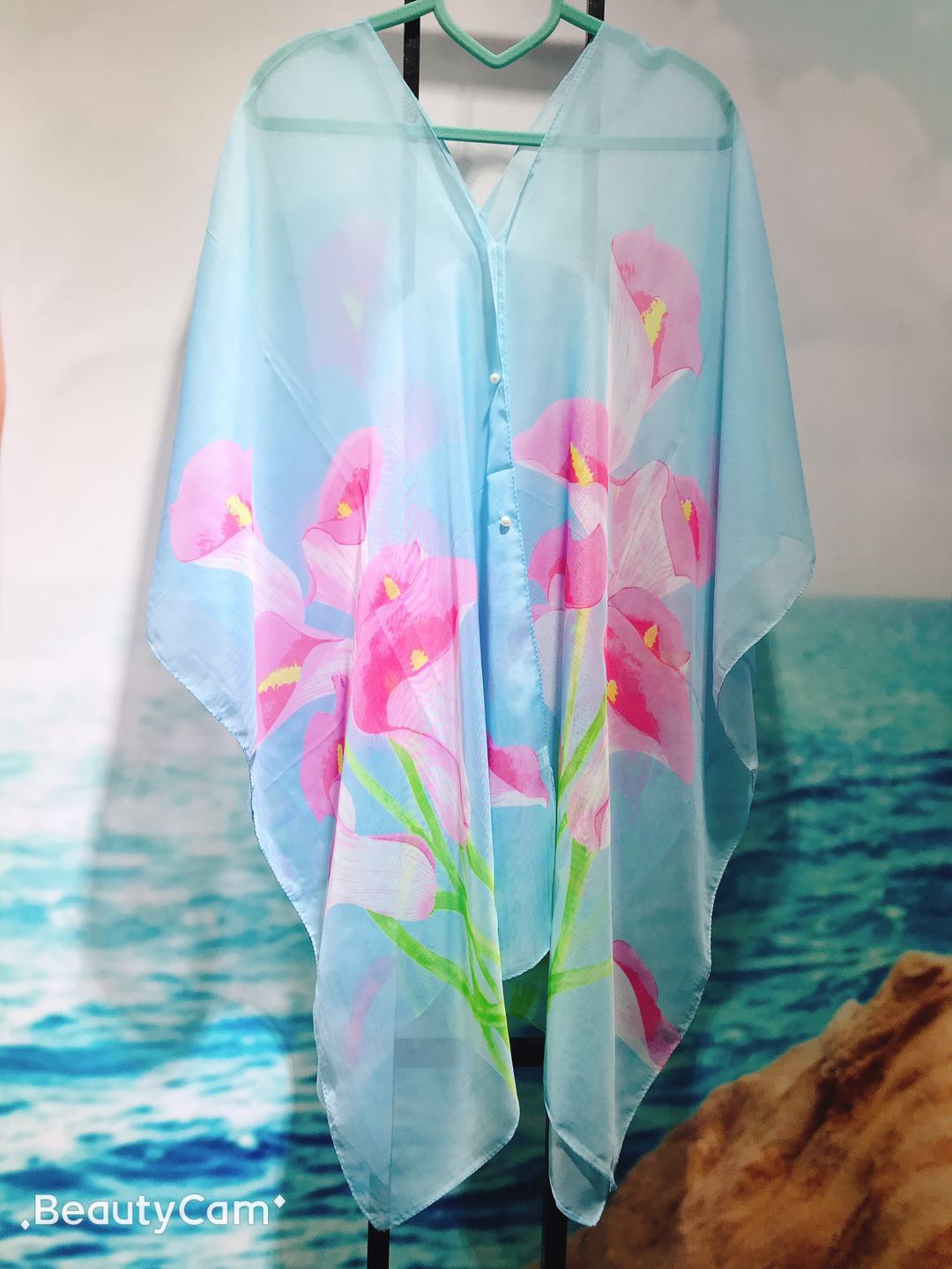 Hot style scarf pearl button chiffon beach towel cashew nuts drive sun protection shawl scarf manufacturers wholesale