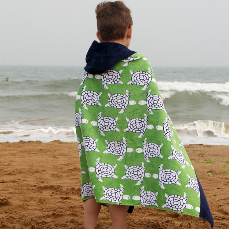 Amazon Beach Towel European and American Style Formaldehyde-Free Children Can Wear Pure Cotton Hooded Bath Towel Cloak Lengthened 76cm Amazon Beach Towel European and American Style Formaldehyde-Free Children Can Wear Pure Cotton Hooded Bath Towel Cloak Lengthened 76cm
