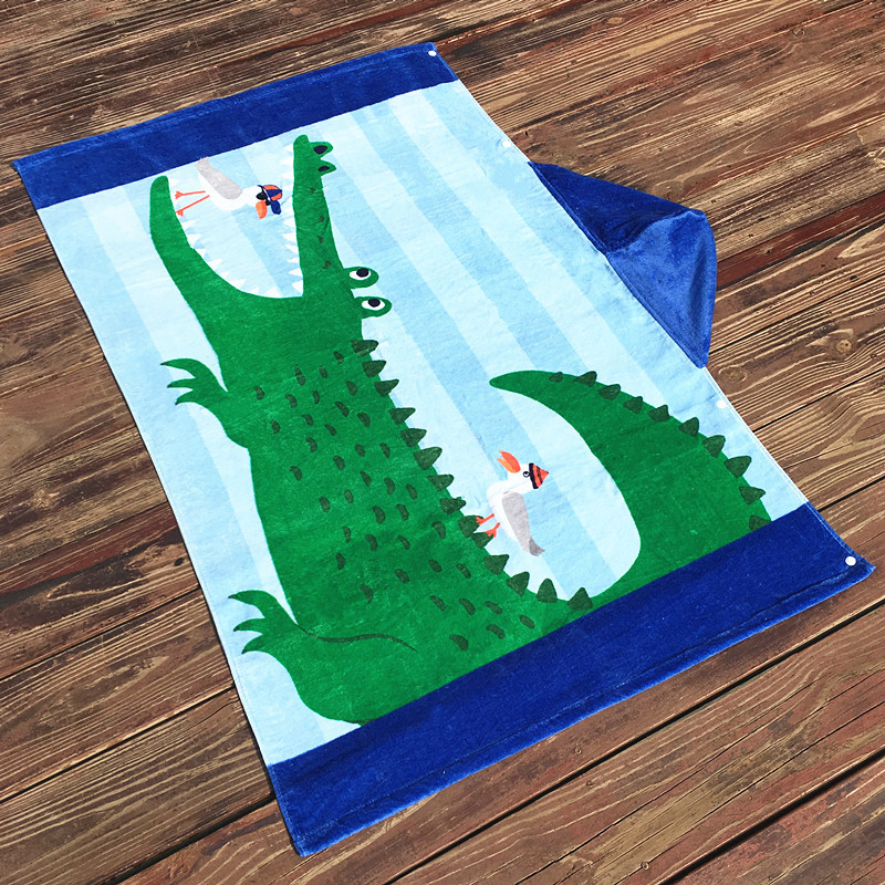 Amazon Beach Towel European and American Style Formaldehyde-Free Children Can Wear Pure Cotton Hooded Bath Towel Cloak Lengthened 76cm Amazon Beach Towel European and American Style Formaldehyde-Free Children Can Wear Pure Cotton Hooded Bath Towel Cloak Lengthened 76cm