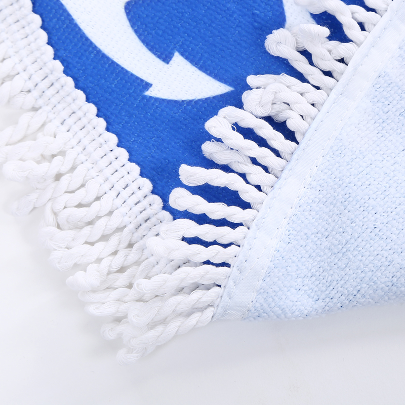 Manufacturer direct sale of super fine fiber circular beach towel bath mat foreign trade.