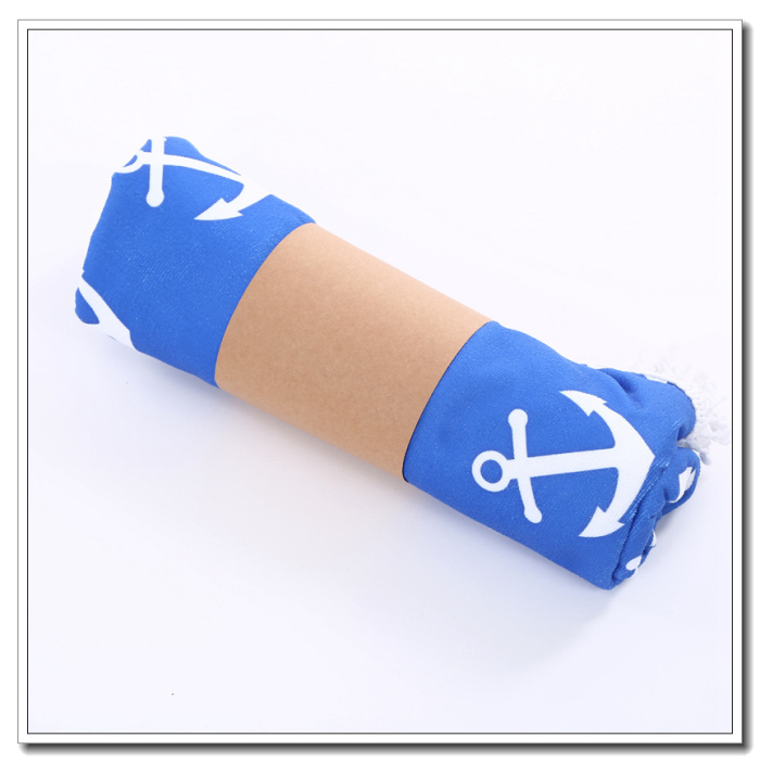 Manufacturer direct sale of super fine fiber circular beach towel bath mat foreign trade.