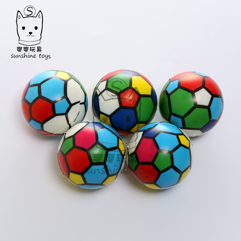 6.3 Design and color football PU ball pressure foam baby toy leather ball manufacturers wholesale PET supplies