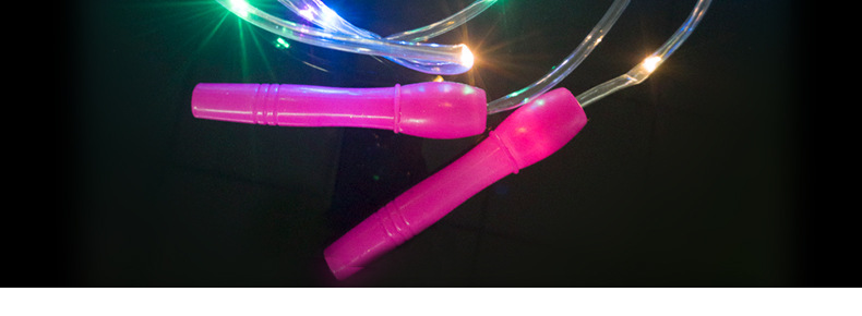 New Luminous Skipping Rope Led Seven Colors Noctilucent Flashing Rope Children's Stall Hot Sale Health Sports Toys Wholesale