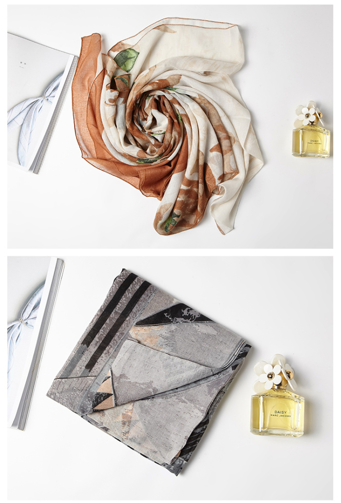 Classic vintage ladies scarf silk scarf shawl beach towel 1221 Classic vintage ladies scarf silk scarf shawl beach towel 1221