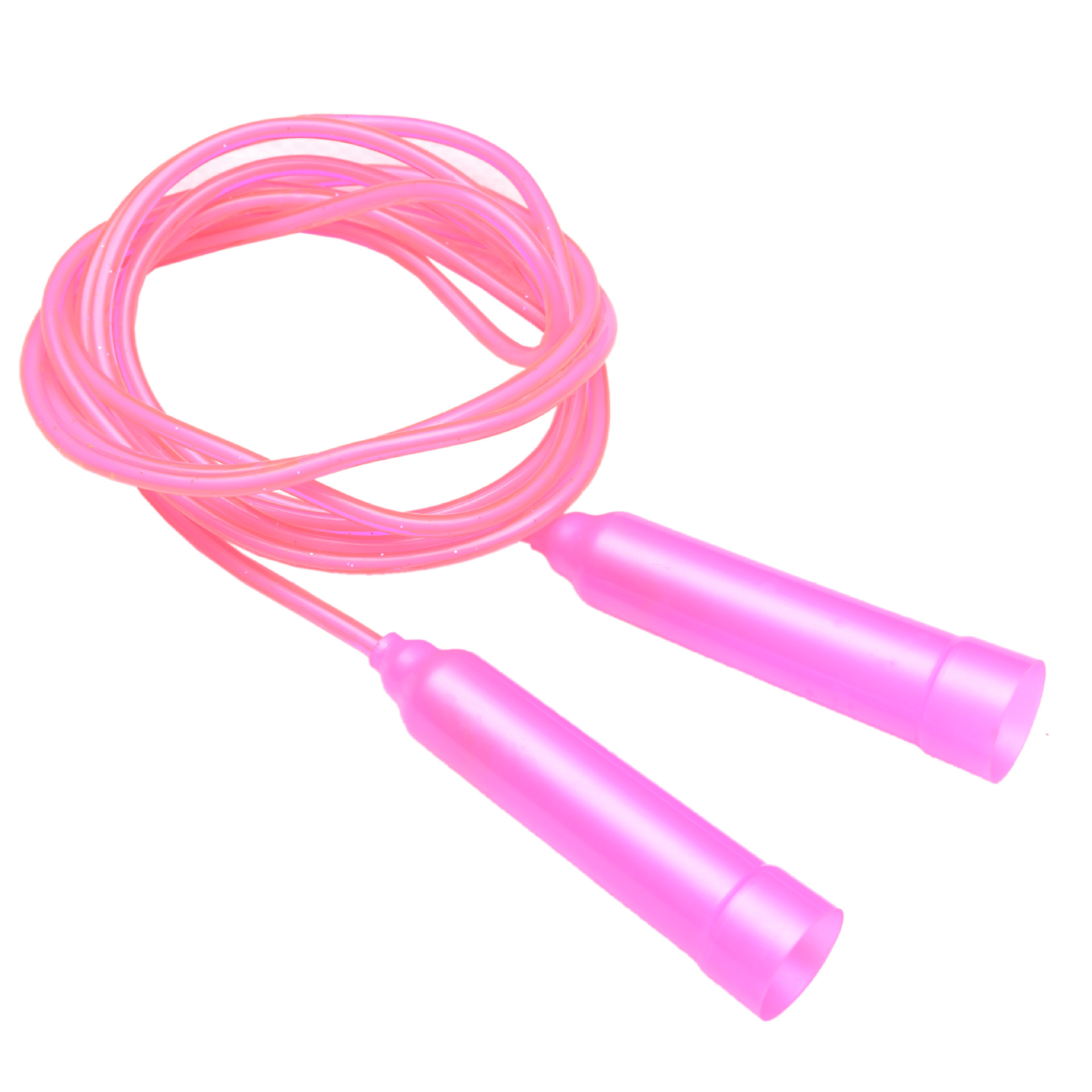 Yi Cai Factory Direct Children&#039;s Color Crystal Rope Skipping Fitness Exercise Sporting Goods Plastic Handle Skipping Rope Wholesale