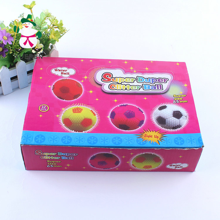 Children's toys to spread the hot flash football gadgets whistle 6.5cm luminous toy elastic massage ball Children's toys to spread the hot flash football gadgets whistle 6.5cm luminous toy elastic massage ball