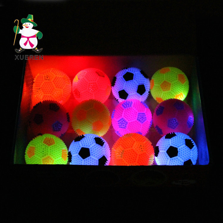 Children's toys to spread the hot flash football gadgets whistle 6.5cm luminous toy elastic massage ball Children's toys to spread the hot flash football gadgets whistle 6.5cm luminous toy elastic massage ball