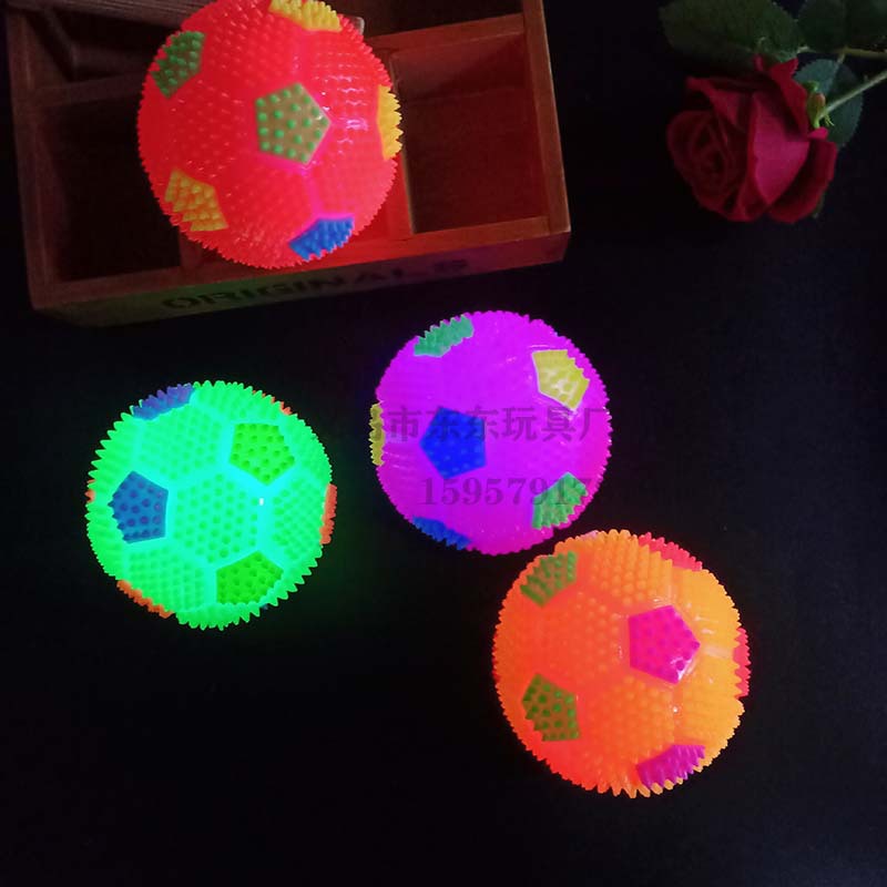 Large Football Sound Flash Acanthosphere Massage Ball Squeeze and Sound with Light Rope Whistle Elastic Ball Luminous Toy Manufacturer Large Football Sound Flash Acanthosphere Massage Ball Squeeze and Sound with Light Rope Whistle Elastic Ball Luminous Toy Manufacturer