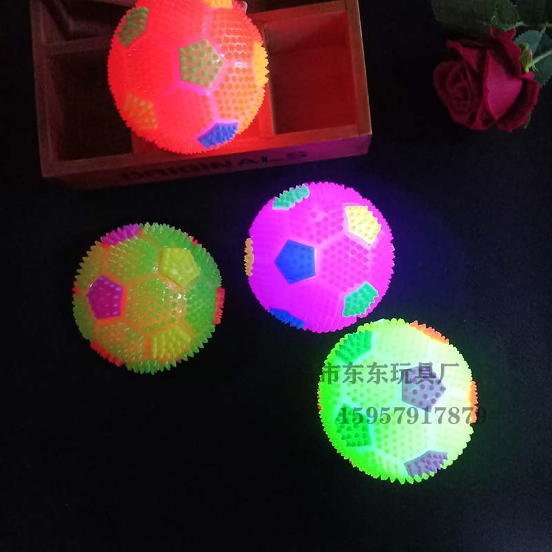 Large Football Sound Flash Acanthosphere Massage Ball Squeeze and Sound with Light Rope Whistle Elastic Ball Luminous Toy Manufacturer Large Football Sound Flash Acanthosphere Massage Ball Squeeze and Sound with Light Rope Whistle Elastic Ball Luminous Toy Manufacturer