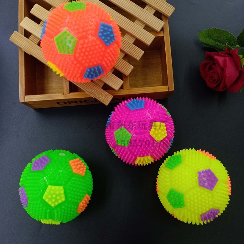 Large Football Sound Flash Acanthosphere Massage Ball Squeeze and Sound with Light Rope Whistle Elastic Ball Luminous Toy Manufacturer Large Football Sound Flash Acanthosphere Massage Ball Squeeze and Sound with Light Rope Whistle Elastic Ball Luminous Toy Manufacturer