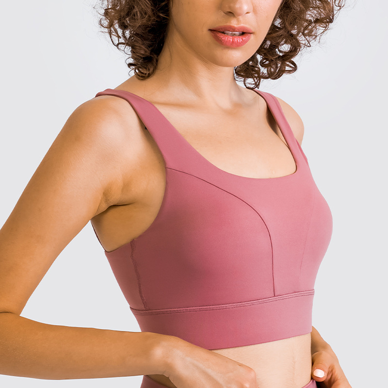 2021 European and American New U-Shaped Beauty Back Exercise Underwear Elastic Workout Shock Absorber Rope Skipping Running Sports Workout Bra