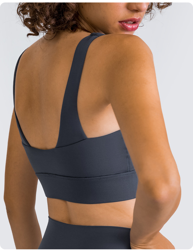 2021 European and American New U-Shaped Beauty Back Exercise Underwear Elastic Workout Shock Absorber Rope Skipping Running Sports Workout Bra