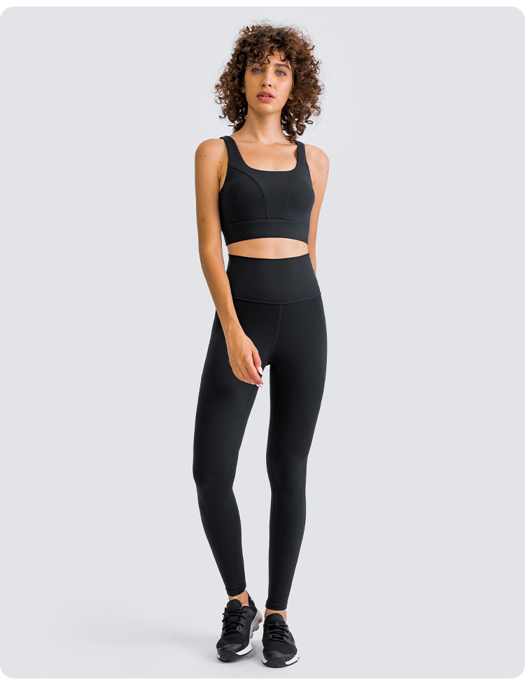 2021 European and American New U-Shaped Beauty Back Exercise Underwear Elastic Workout Shock Absorber Rope Skipping Running Sports Workout Bra