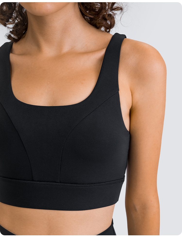 2021 European and American New U-Shaped Beauty Back Exercise Underwear Elastic Workout Shock Absorber Rope Skipping Running Sports Workout Bra