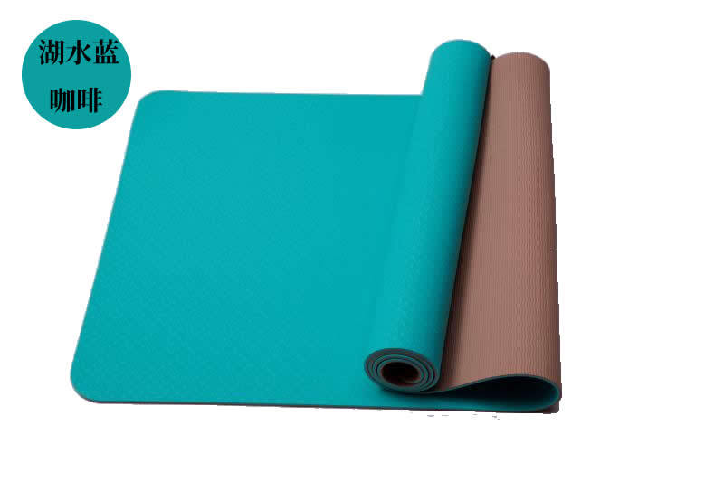 Factory Wholesale TPE Yoga Mat Double-Sided Widened 80cm Thickened Beginner Fitness Dance Skipping Rope Pad Fixed Logo Factory Wholesale TPE Yoga Mat Double-Sided Widened 80cm Thickened Beginner Fitness Dance Skipping Rope Pad Fixed Logo