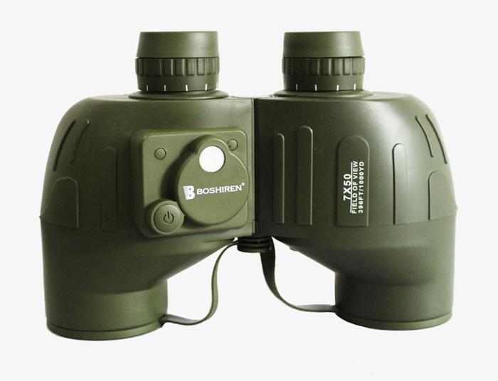 Boshiren Binoculars High Magnification Binocular Waterproof Floating Compass Ranging Low Light Night Vision Non-Infrared