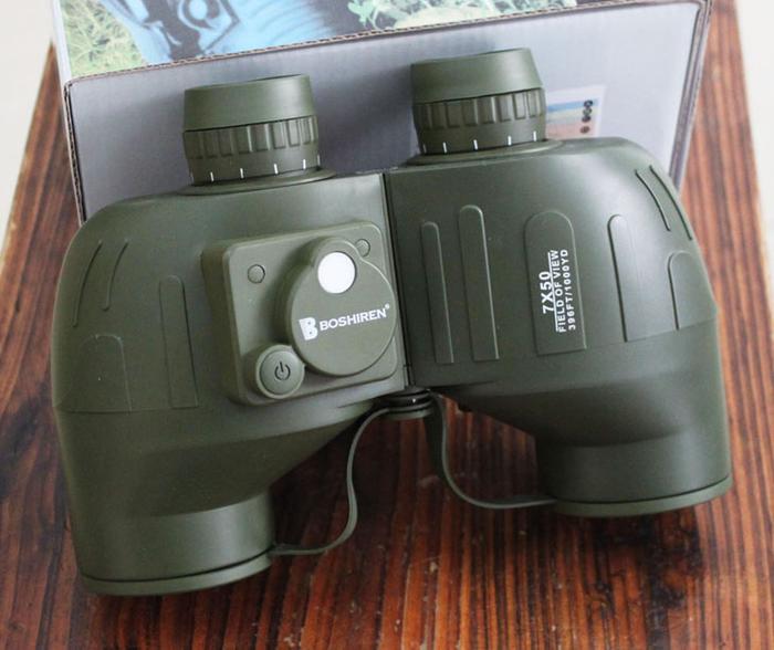 Boshiren Binoculars High Magnification Binocular Waterproof Floating Compass Ranging Low Light Night Vision Non-Infrared