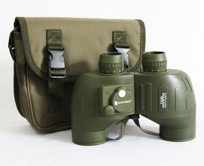 Boshiren Binoculars High Magnification Binocular Waterproof Floating Compass Ranging Low Light Night Vision Non-Infrared