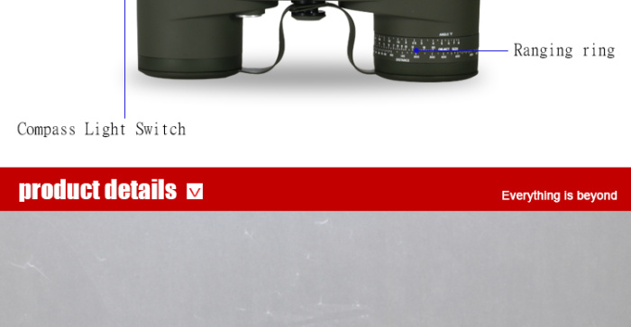 10X50 HD Waterproof Military Optics Binocular Telescope with lamp and compass 10X50 HD Waterproof Military Optics Binocular Telescope with lamp and compass