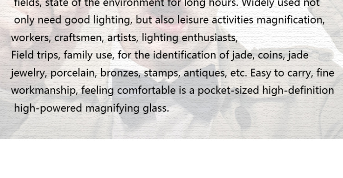 Hand-held magnifier with light diffuser with compass elderly elderly and children reading magnifier Hand-held magnifier with light diffuser with compass elderly elderly and children reading magnifier