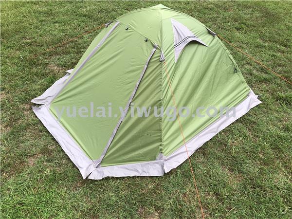 Yuelai inn super light 3-4 person tent glass pole tent camping picnic tent manual tent double layer tent