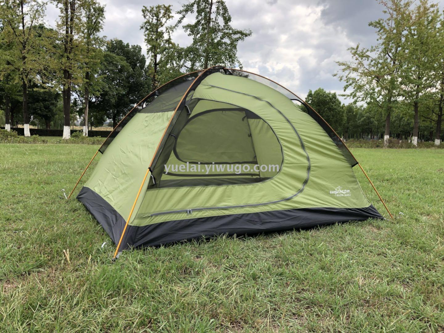 Yuelai inn ultra light 3-4 person tent aluminum pole tent camping picnic tent manual tent double deck tent