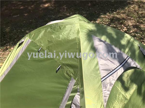 Yuelai inn ultra light 3-4 person tent aluminum pole tent camping picnic tent manual tent double deck tent