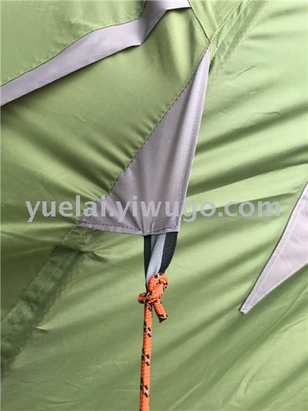 Yuelai inn ultra light 3-4 person tent aluminum pole tent camping picnic tent manual tent double deck tent