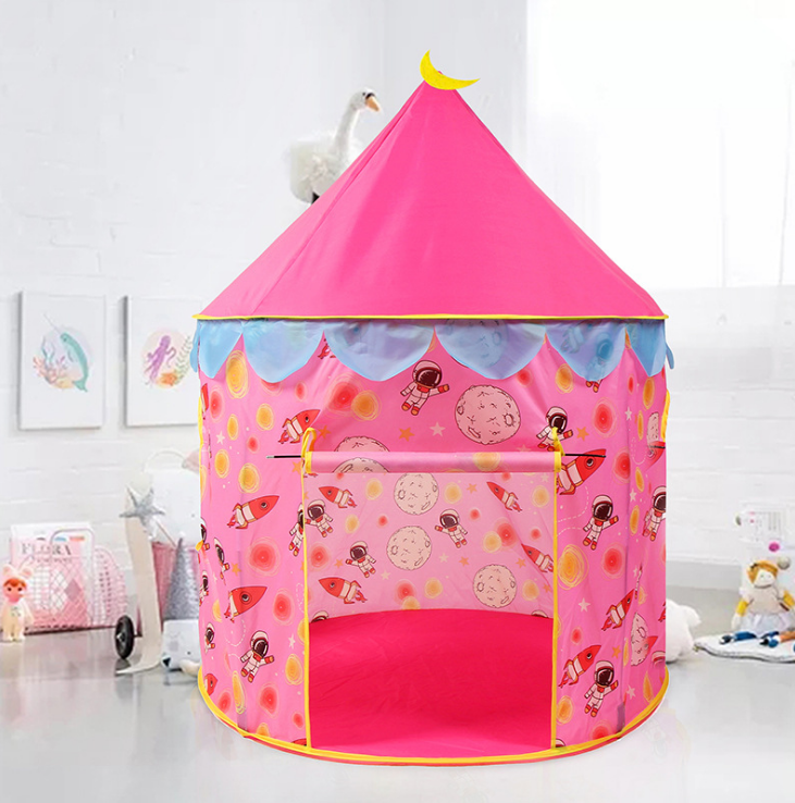 Factory Direct Sales New Folding Tent Indoor Outdoor Princess Toy House Children&#039;s Game Crawling Yurts Tent